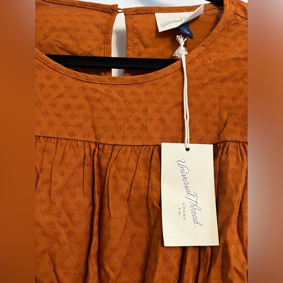 Size L burnt orange knee length dress. - Picture 2 of 3